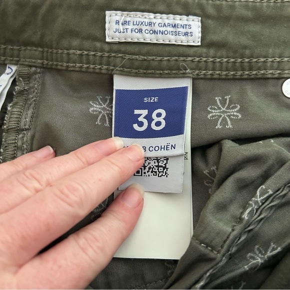 Jacob Cohen Bard Regular-Slim 5 Pocket Pants in Green Cotton Stretch - Picture 7 of 10